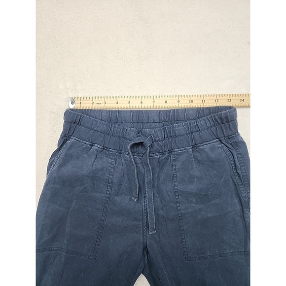 Roots Women's Slacks Navy With Drawstring Waist - Picture 3 of 5